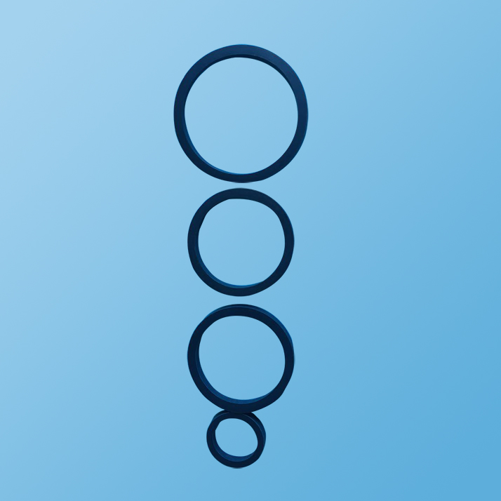 蓝色平型密封圈